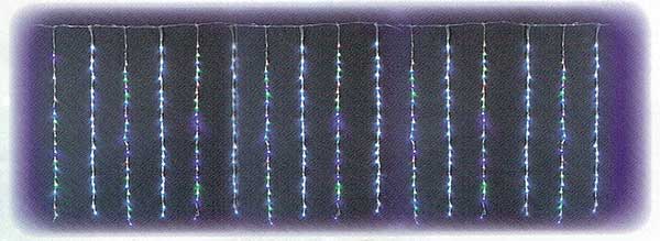 3mx1mホワイトRGB LEDつららライトKT3172