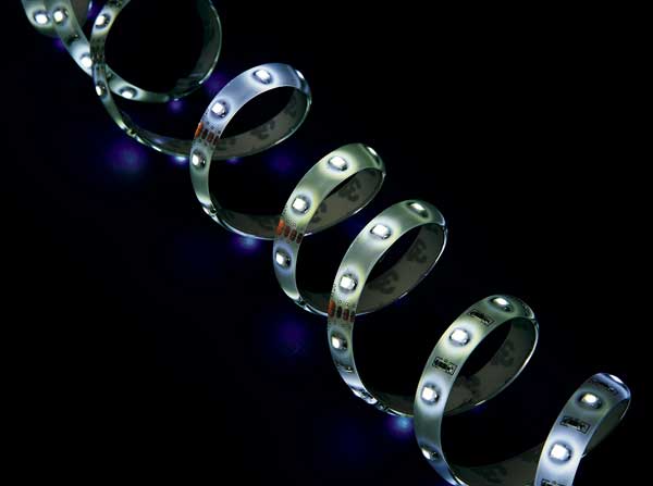 5m流れるテープライト(白)LED#2474